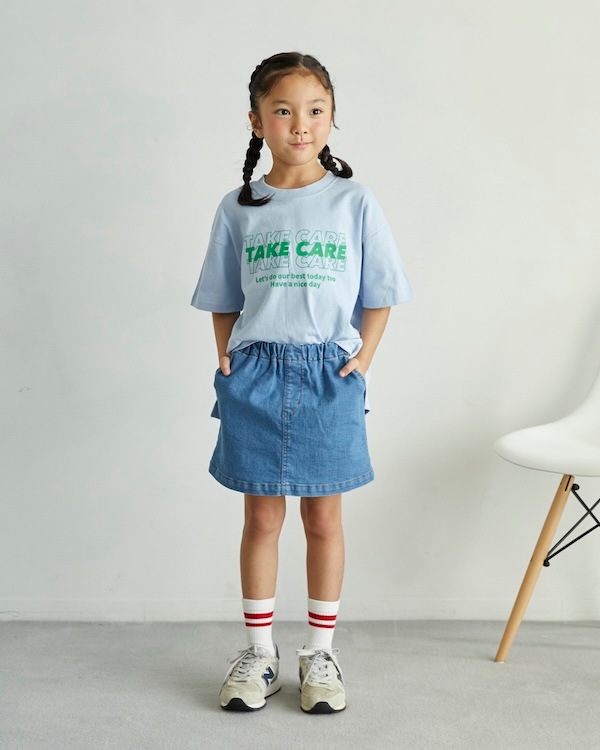 【アンディニー】TAKE CARE Tシャツ / サックス