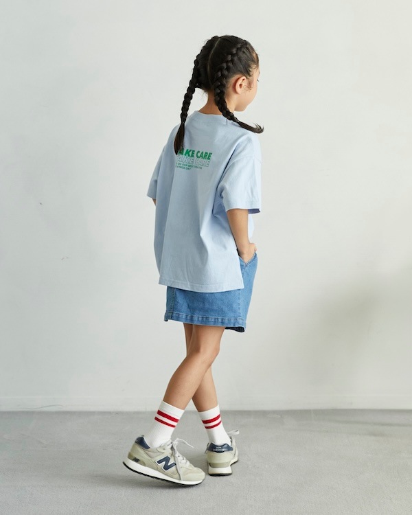 【アンディニー】TAKE CARE Tシャツ / サックス