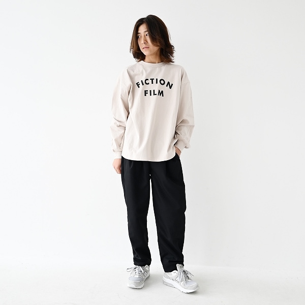 【25FW】FICTIONFILM L/S Tシャツ / サンド