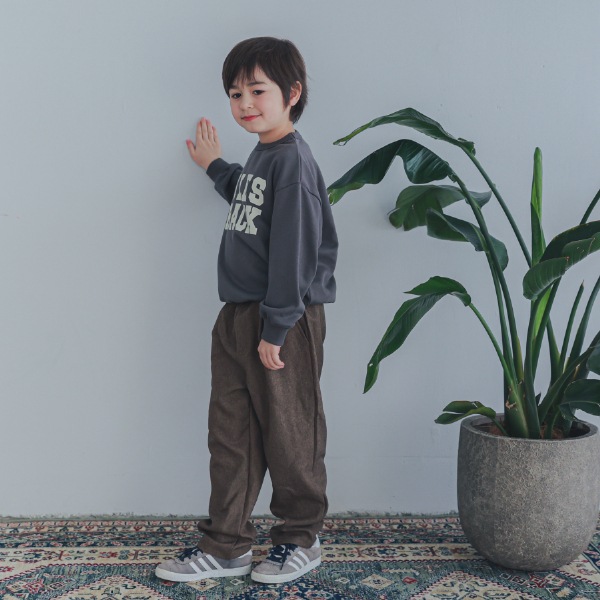 【25FW】NILES トレーナー / チャコールグレー