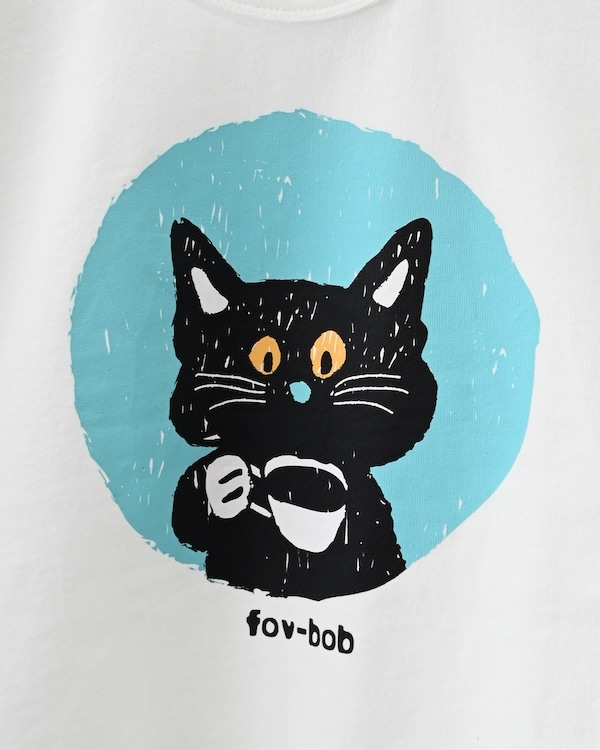 【フォブ】F/B CAT L/S Tシャツ / チャコールグレー