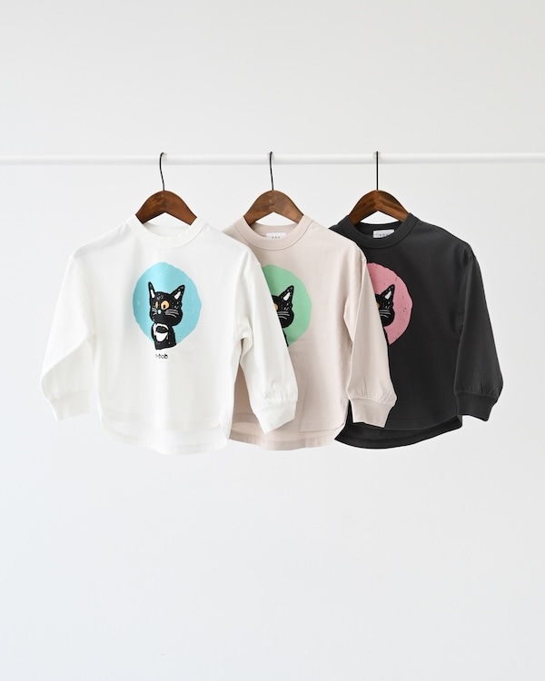 【フォブ】F/B CAT L/S Tシャツ / チャコールグレー