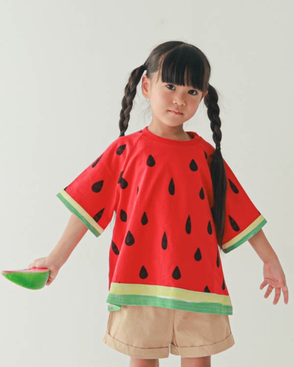 【ニコフラート】フルーツなりきり Tシャツ / レッド