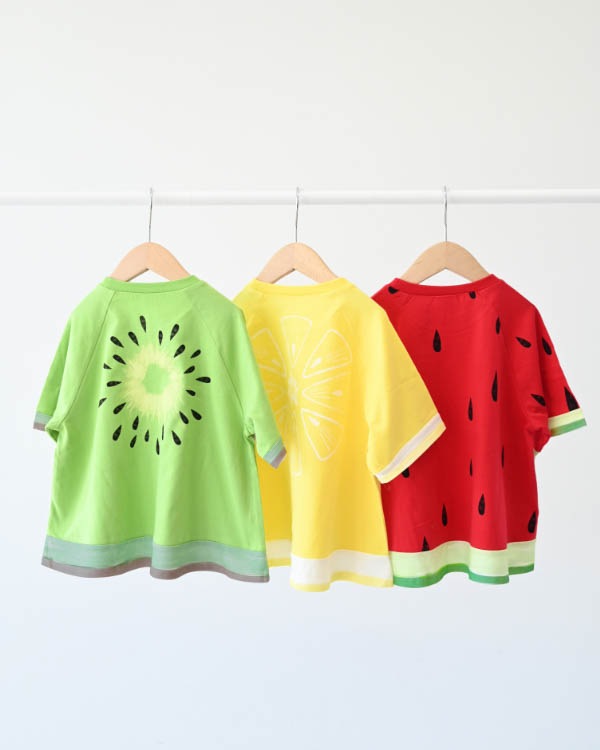 【ニコフラート】フルーツなりきり Tシャツ / レッド