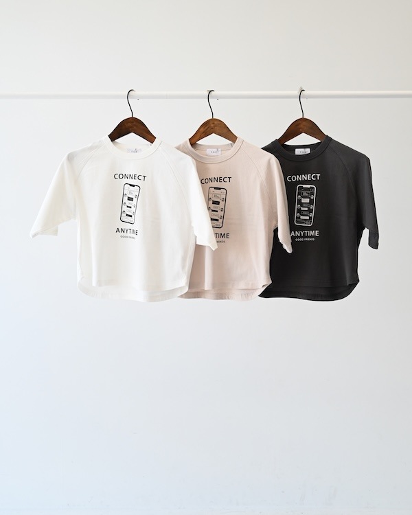 【フォブ】CONNECT Tシャツ / チャコールグレー
