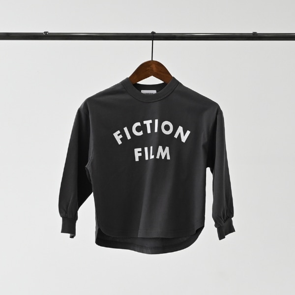 【25FW】FICTIONFILM L/S Tシャツ / チャコールグレー