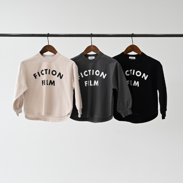 【25FW】FICTIONFILM L/S Tシャツ / チャコールグレー