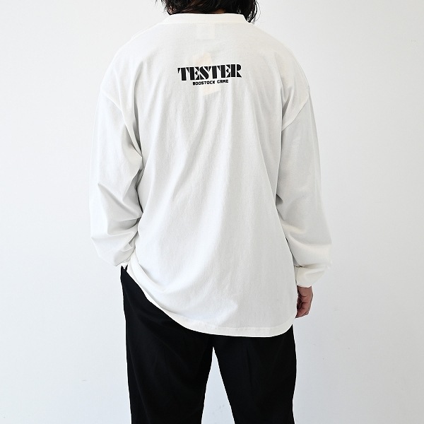 【25FW】TESTER L/S Tシャツ / ホワイト