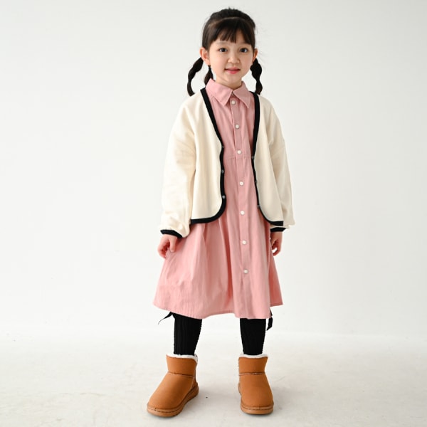 【25FW】配色 ドルマンカーディガン / アイボリー