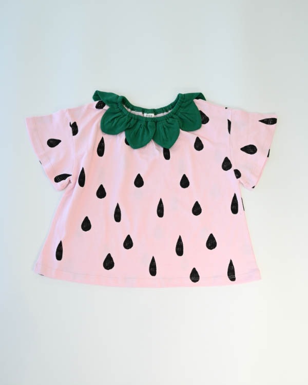 【ニコフラート】いちご・パインなりきり Tシャツ / ピンク