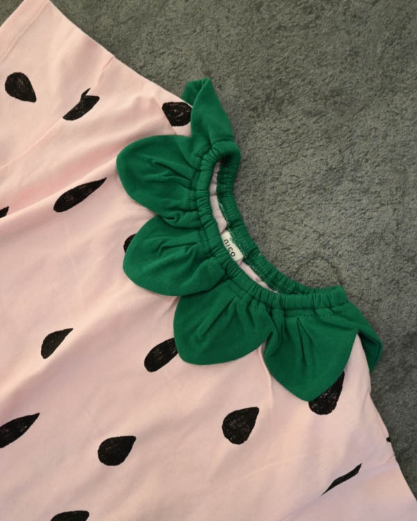 【ニコフラート】いちご・パインなりきり Tシャツ / ピンク