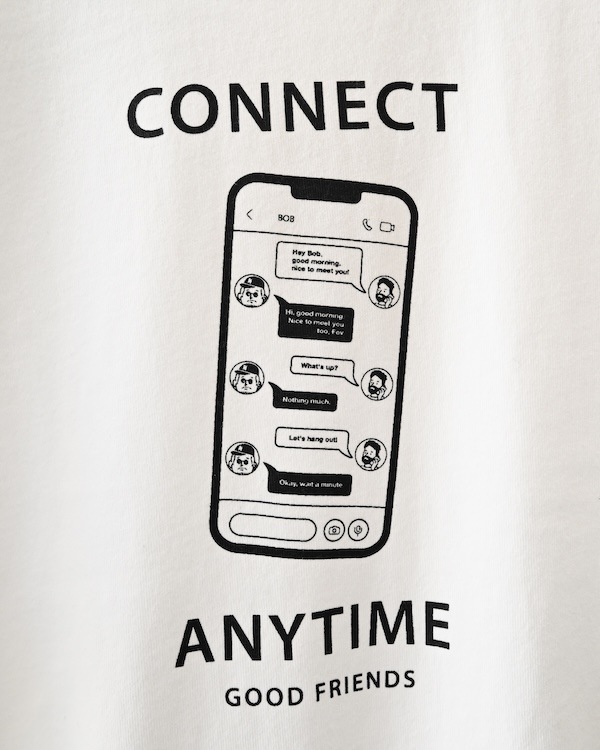 【フォブ】CONNECT Tシャツ / チャコールグレー