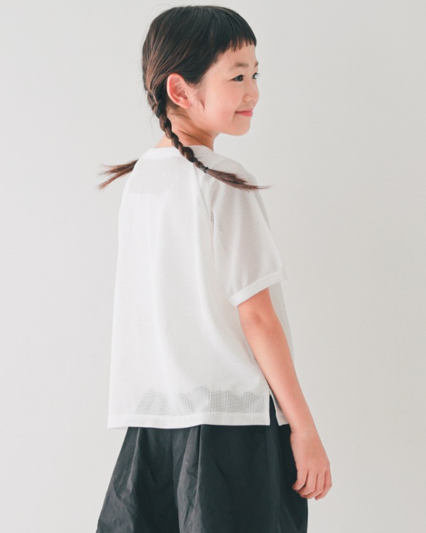 【エヌエイチティー】MARIGOLDメッシュ Tシャツ / オフホワイト