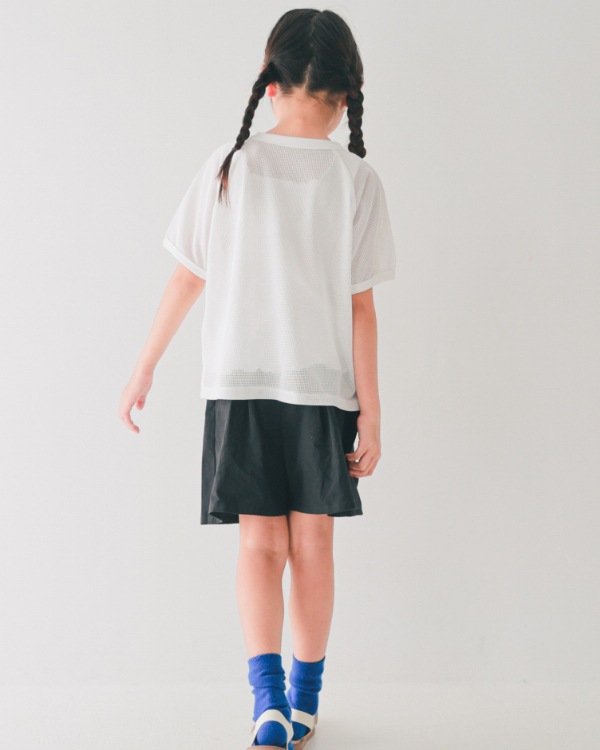 【エヌエイチティー】MARIGOLDメッシュ Tシャツ / オフホワイト