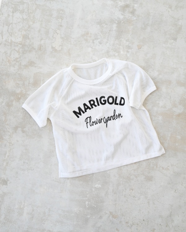 【エヌエイチティー】MARIGOLDメッシュ Tシャツ / オフホワイト