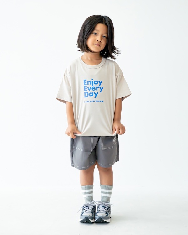 【フォブ】Enjoy Tシャツ / グレージュ  