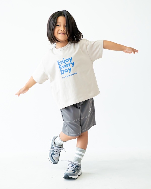【フォブ】Enjoy Tシャツ / グレージュ  