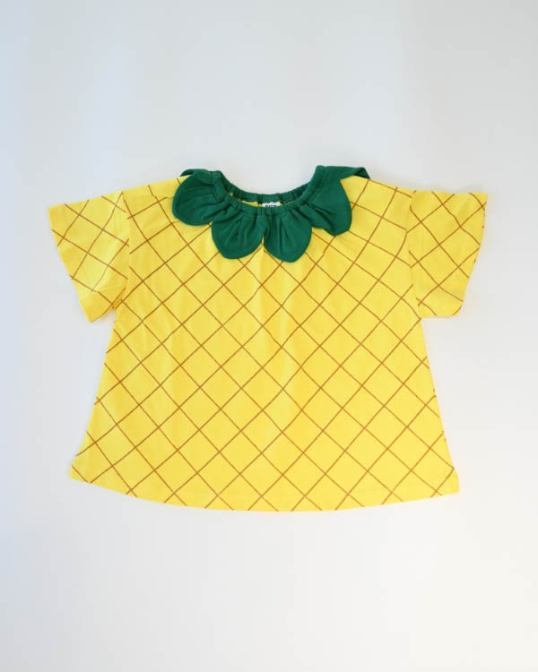 【ニコフラート】いちご・パインなりきり Tシャツ / イエロー