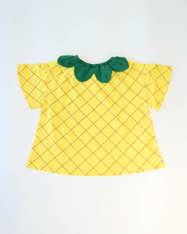【ニコフラート】いちご・パインなりきり Tシャツ / イエロー