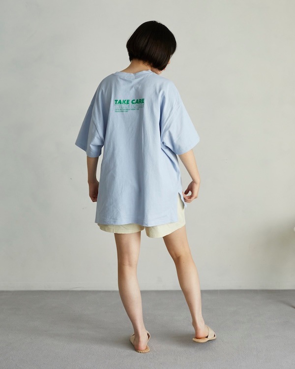 【アンディニー】TAKE CARE Tシャツ / サックス