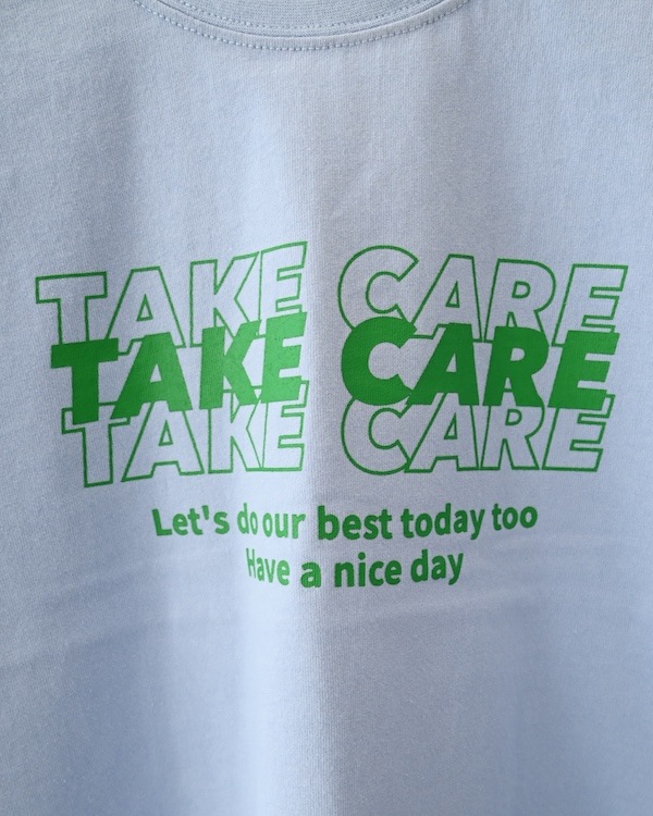 【アンディニー】TAKE CARE Tシャツ / サックス