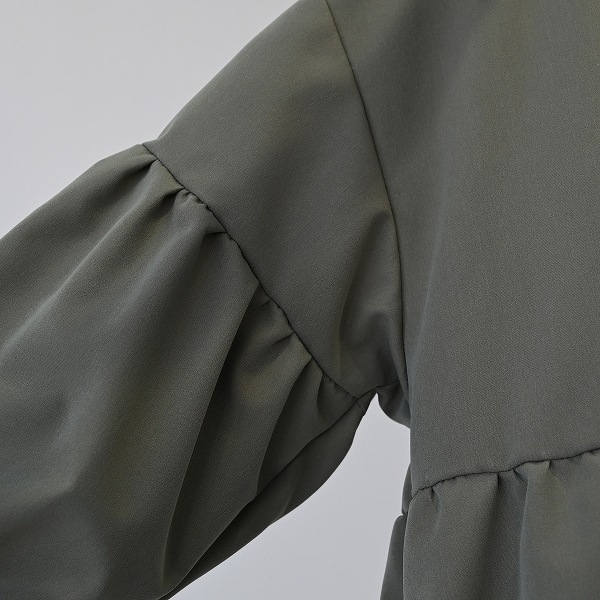 【25FW】ギャザーコート / カーキ