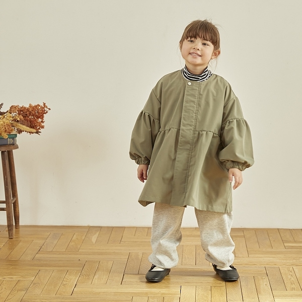 【25FW】ギャザーコート / カーキ