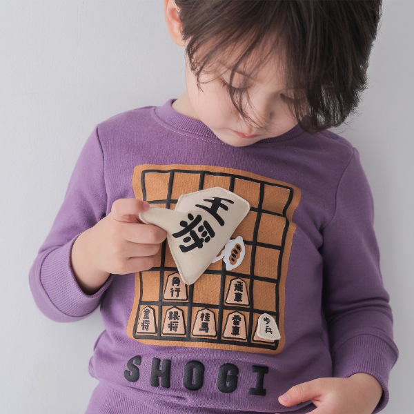 25FW】将棋 トレーナー / パープル | 全品（サイズ）,110cm | 子供服の