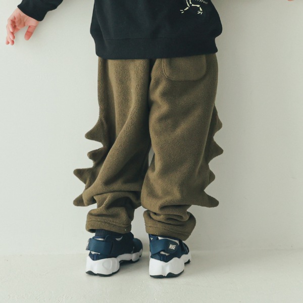 【25FW】トゲトゲ フリースロングパンツ / カーキ
