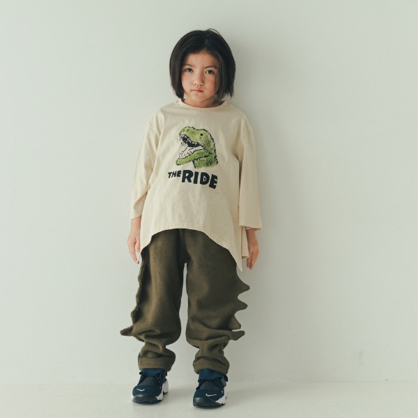 【25FW】トゲトゲ フリースロングパンツ / カーキ