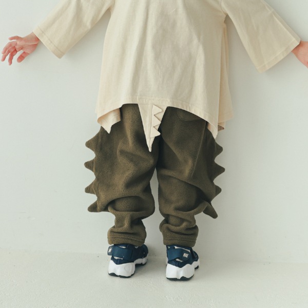 【25FW】トゲトゲ フリースロングパンツ / カーキ