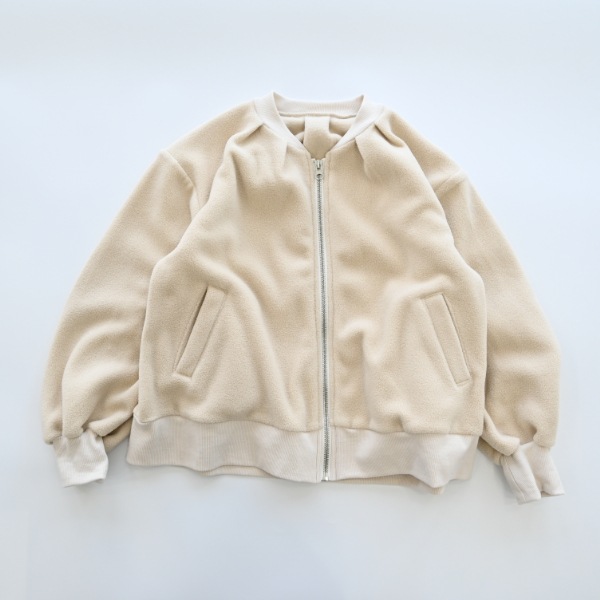 【25FW】MA-1 フリースジャケット / アイボリー