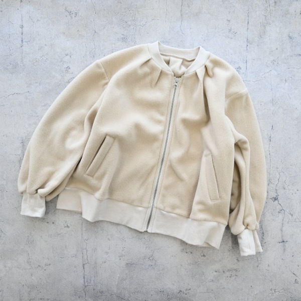 【25FW】MA-1 フリースジャケット / アイボリー