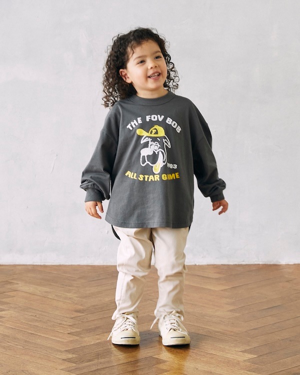 【フォブ】F/B ALL STAR L/S Tシャツ / チャコールグレー