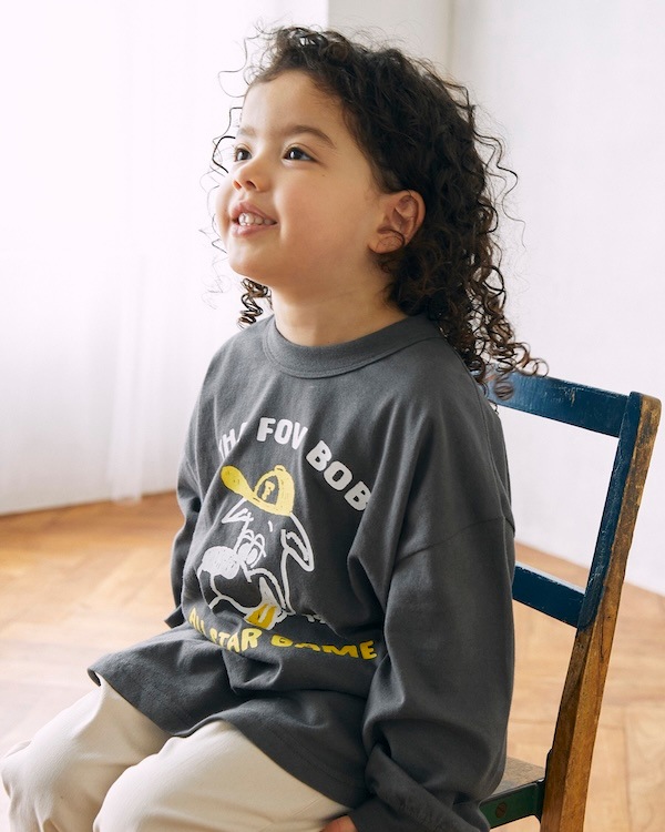 【フォブ】F/B ALL STAR L/S Tシャツ / チャコールグレー