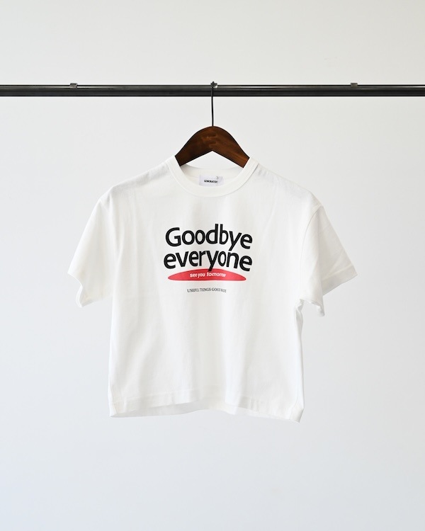 【ジェネレーター】Goodbye Tシャツ / ホワイト