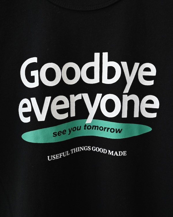 【ジェネレーター】Goodbye Tシャツ / ホワイト