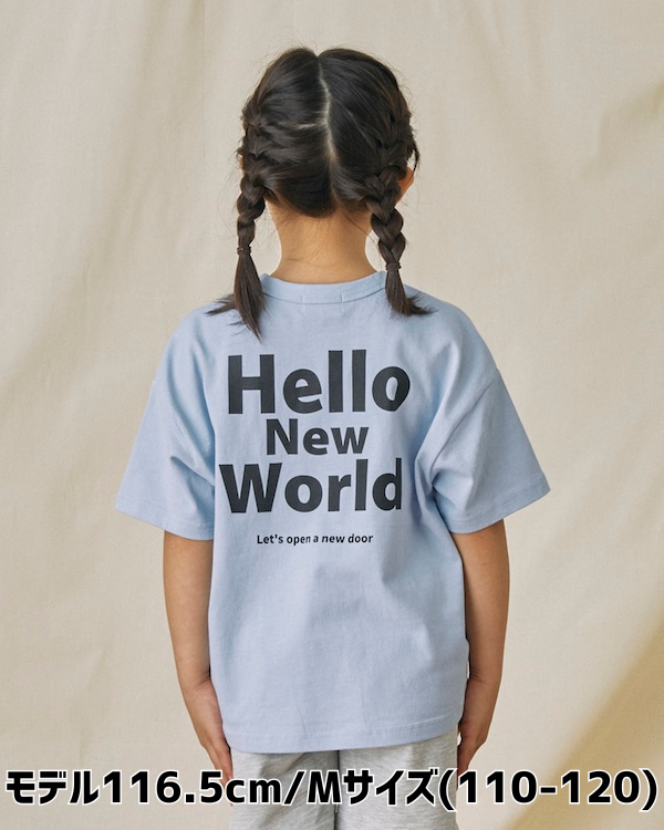 【フォブ】Hello Tシャツ / サックス