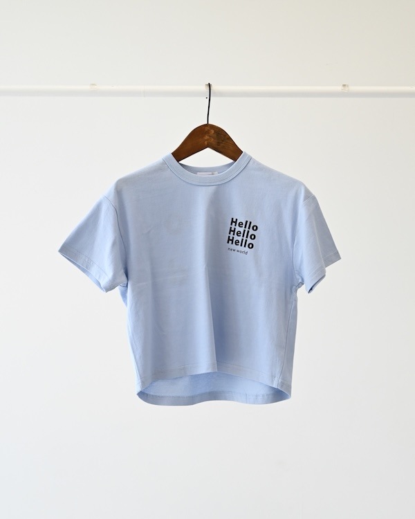 【フォブ】Hello Tシャツ / サックス