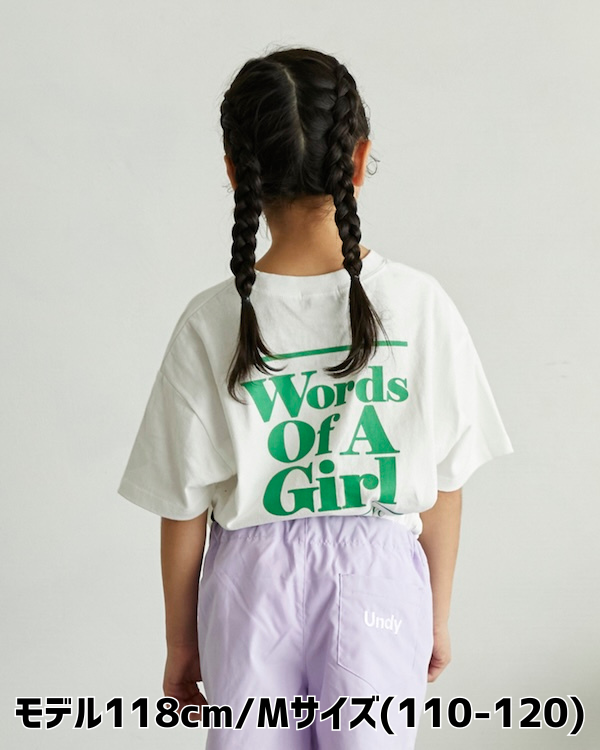 【アンディニー】Words of Tシャツ / ホワイト