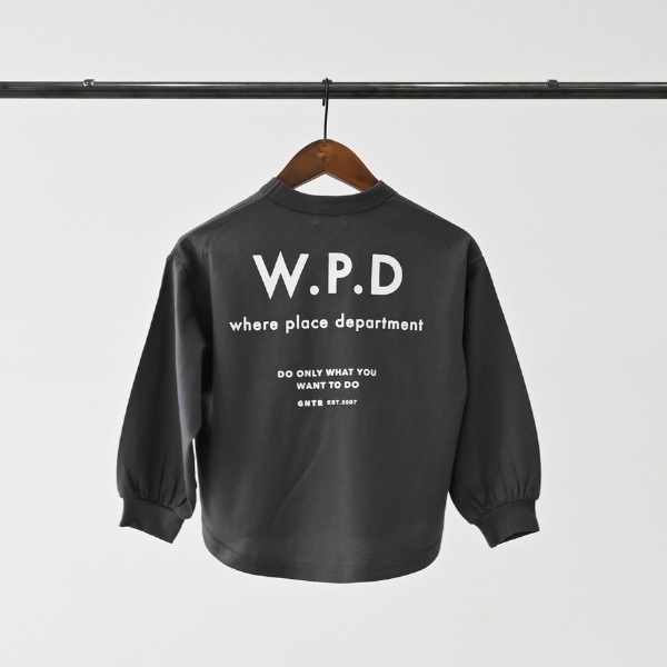 【25FW】W.P.D L/S Tシャツ / チャコールグレー