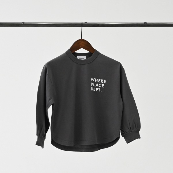 【25FW】W.P.D L/S Tシャツ / チャコールグレー