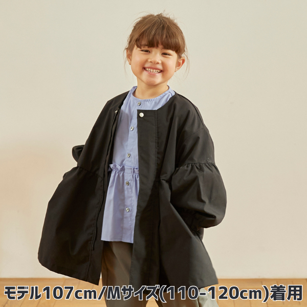 【25FW】ギャザーコート / ブラック