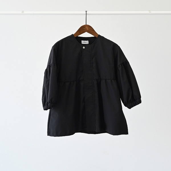 【25FW】ギャザーコート / ブラック