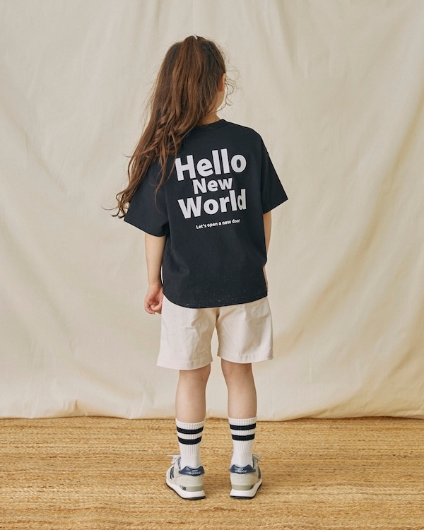 【フォブ】Hello Tシャツ / ブラック