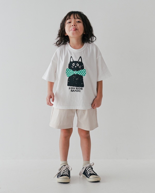 【フォブ】F/B CAT Tシャツ / ホワイト