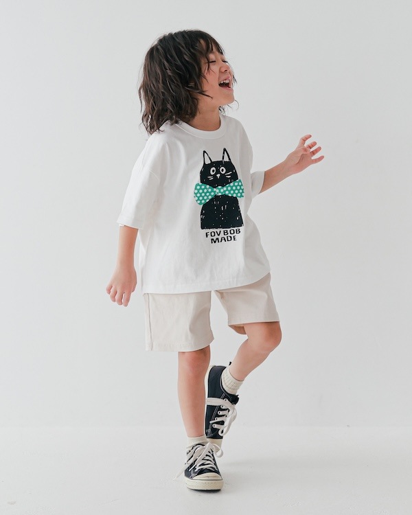 【フォブ】F/B CAT Tシャツ / ホワイト