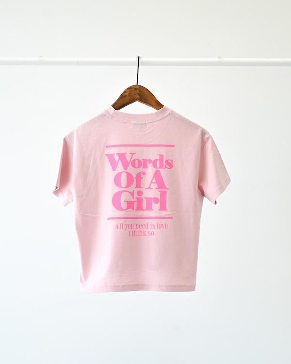 【アンディニー】Words of Tシャツ / ピンク