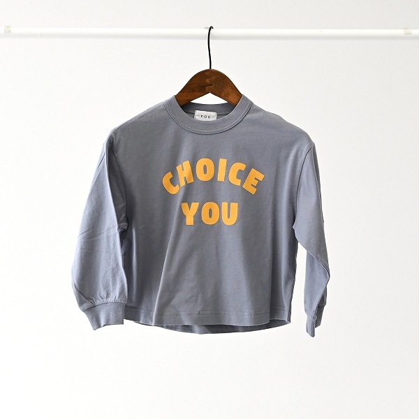【25FW】CHOICEYOU L/S Tシャツ / ブルーグレー