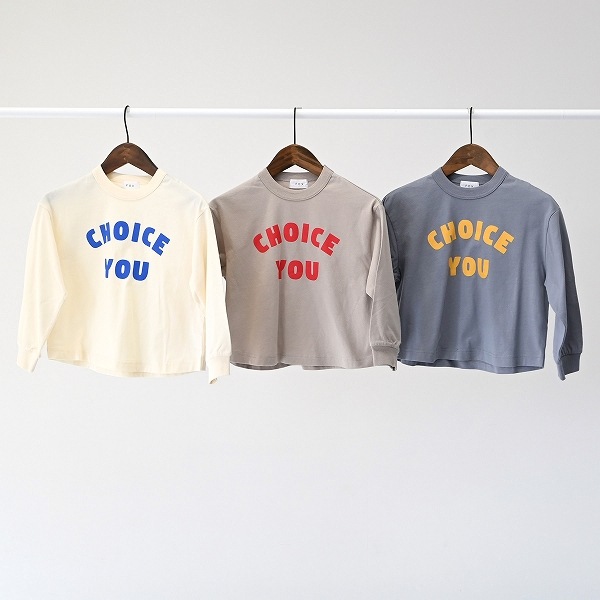 【25FW】CHOICEYOU L/S Tシャツ / ブルーグレー